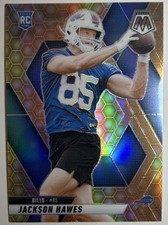 2025 Panini Mosaic Rookies Jackson Hawes #334 Honeycomb Prizm Buffalo Bills