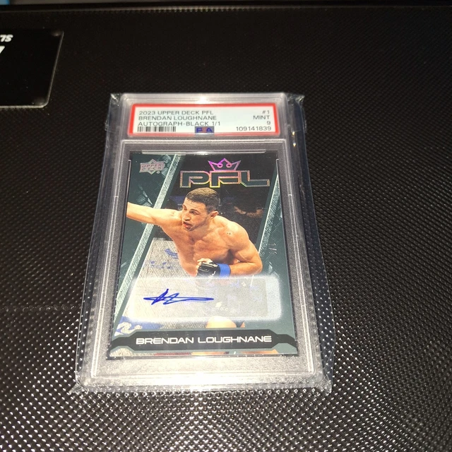 2023 Upper Deck PFL Brendan Loughnane 1/1 Auto PSA 9 UFC MMA