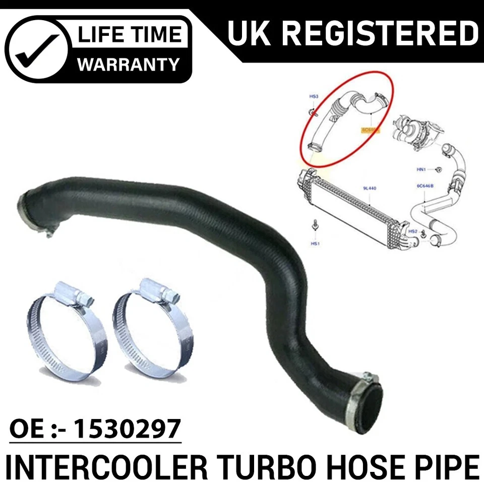 FOR VOLVO C30 S40 V50 C70 2.0D DIESEL INTERCOOLER TURBO HOSE PIPE 31261896 - Image 2 of 4