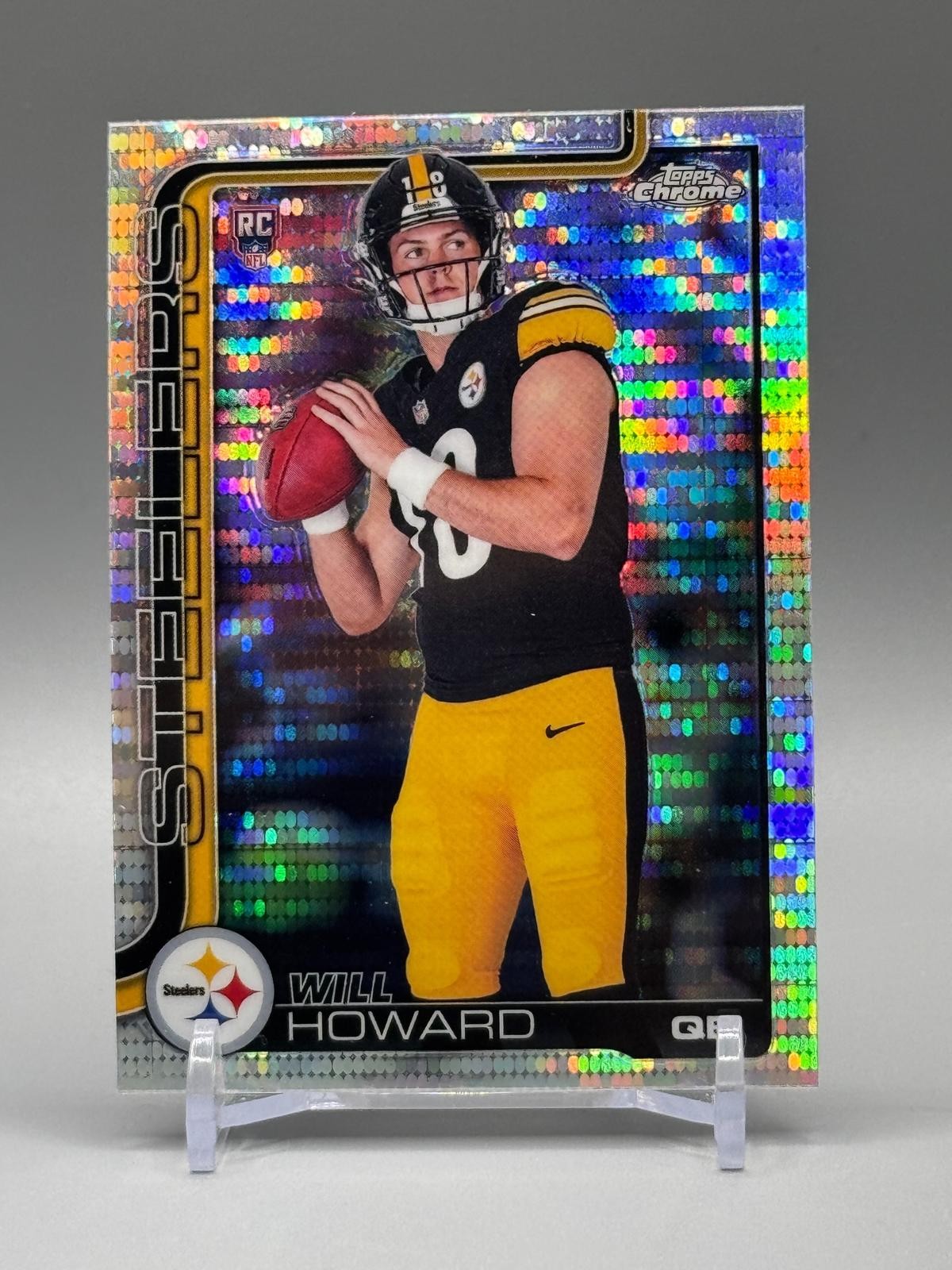 2025 Topps Chrome #321 Will Howard Pulsar Refractor