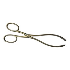 Vintage Brass Coal Fire Tongs Fireplace Companion Tool