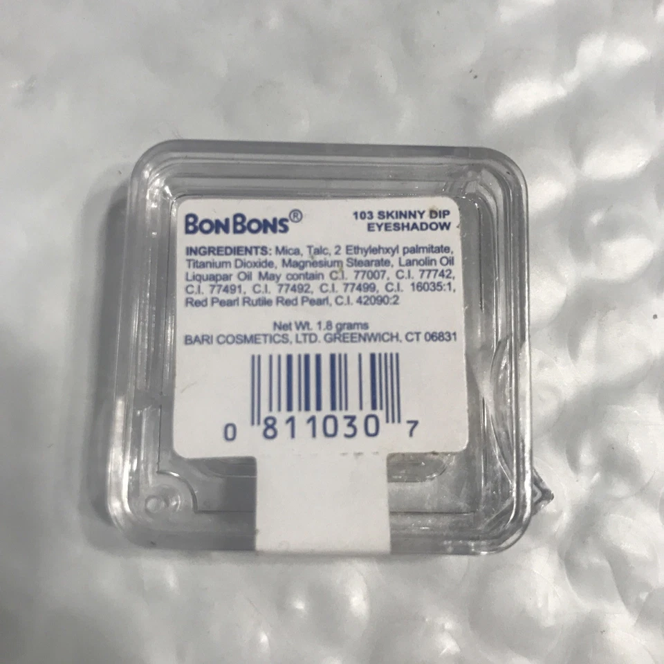 Sombra de ojos en polvo prensado Bon Bon By Bari 103 SKINNY DIP sellada nueva sin caja Foto 2 de 2