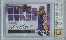 Kobe Bryant 2010-11 Rookies & Stars On Card Auto Autograph LA Lakers 9/49 BGS 9