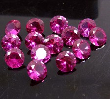Natural Pink Sapphire 8 MM 5 Pcs Loose Gemstone Certified Round Cut Ceylon Lot