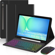 Case for Samsung Galaxy Tab S10 Lite - Detachable USB-C Keyboard with Pencil Hol