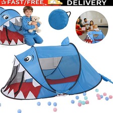 Spielzelt für Kinder Haifischform mit Reißverschluss Belüftungssystem Outdoor