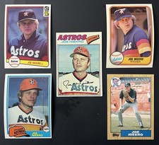 5 Cards For Joe Niekro 1977 82 87 Topps 81 82 Fleer 82 Donruss Mint