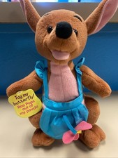 Vintage Mattel Disney Plush Peek-A-Roo Kanga Stuffed Animal Winnie the Pooh 1997