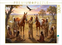 Calvendo Puzzle Our Horse Friends - Native American Spirituality | 1000 Pieces,