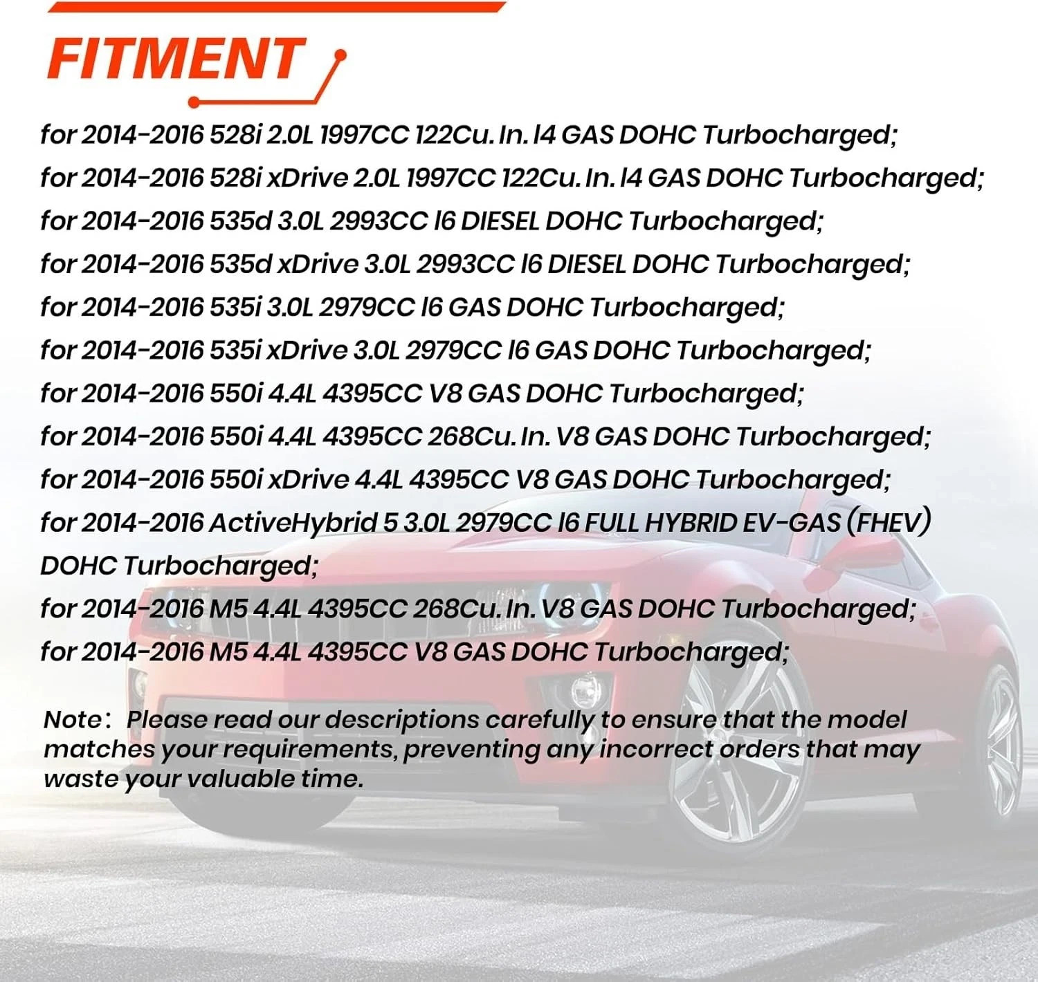 Headlight ECU Driver Control Module Unit fits BMW 528i 535i 550i M5 2014–2016