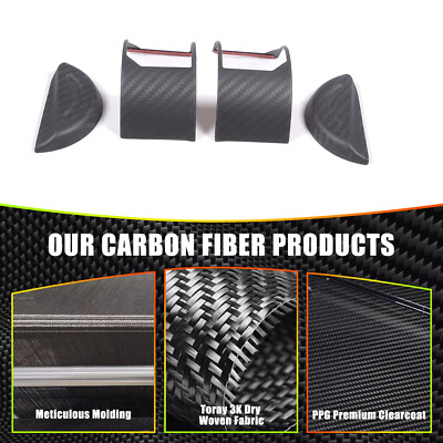 Matte Carbon Fiber Sport Mode Switch Cover Trim for Lamborghini URUS 2018-24