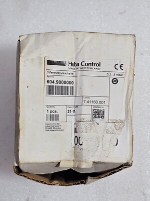 HUBA CONTROL RELATIVE & DIFFERENTIAL PRESSURE SWITCH 604.9000000