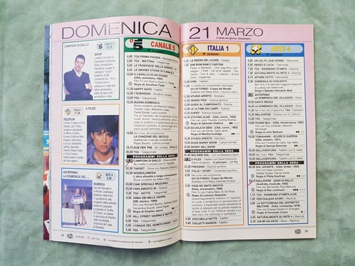 19) TELESETTE ITALIAN MAGAZINE N 12/1999 BENIGNI CARLUCCI LICIA COLO SELEN ZABEL - Photo 8 sur 12