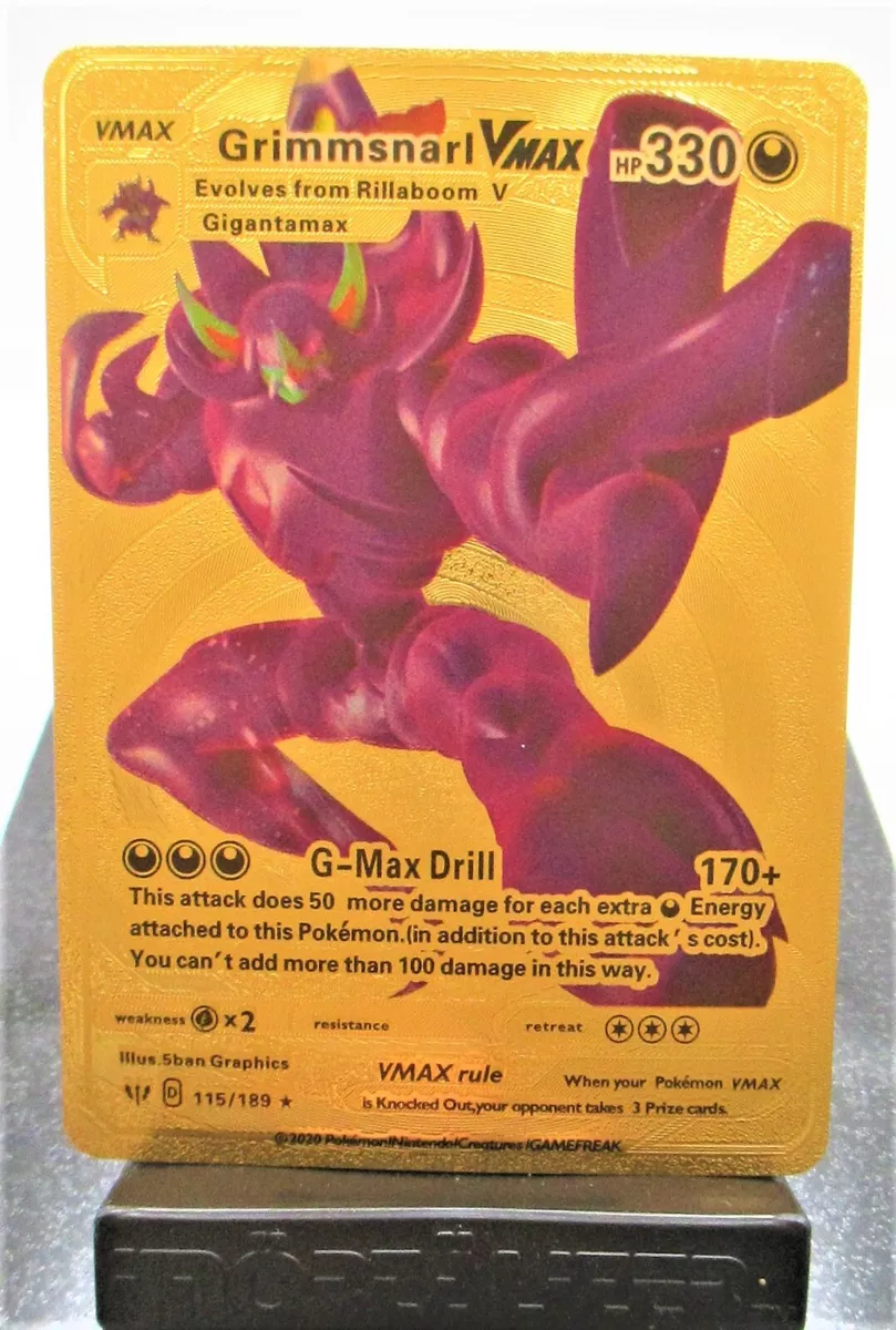 Carta Pokemon Grimmsnarl VMAX Português 115/189 Card Original