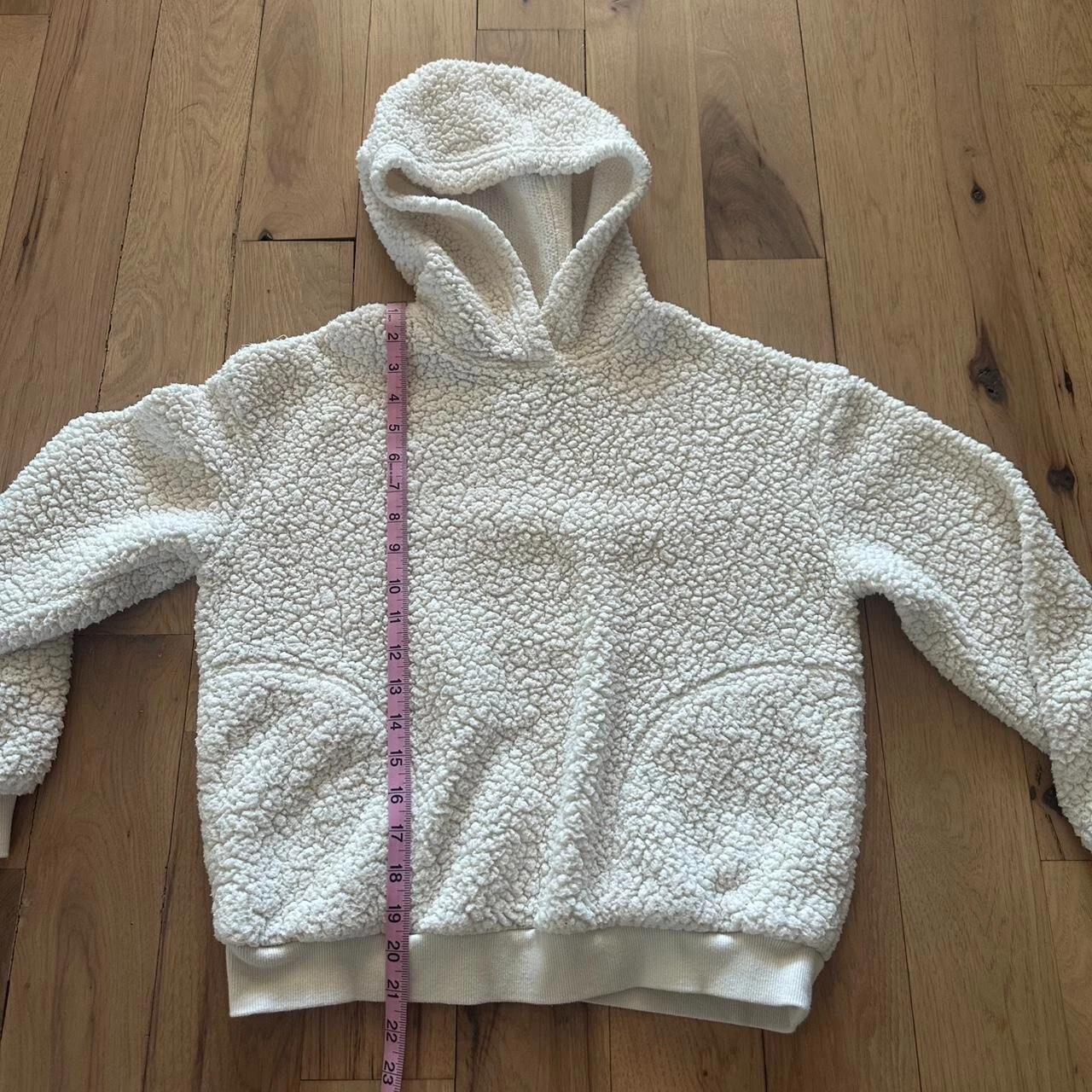 OFF WHITE Felpa con cappuccio in pile filo universale donna extra small avorio