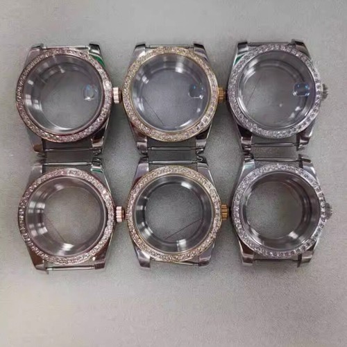 39MM Koperta zegarka Szkło PVD Stalowa ramka Koperta Szafirowe lustro do mechanizmu NH35 - Zdjęcie 2 z 13