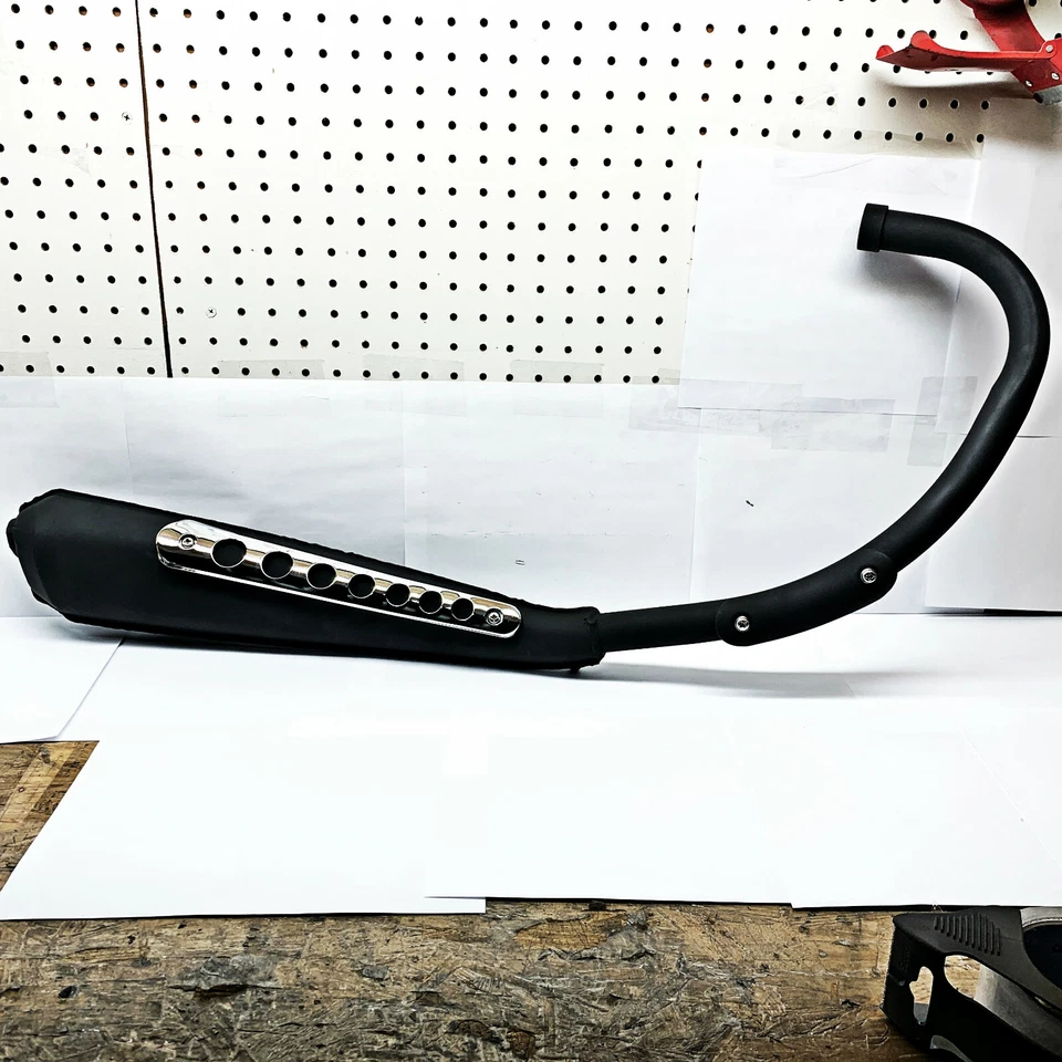 Reproduction Honda XL100 SL100 SL125 Exhaust Muffler Pipe 18300-331-621 69 70 71 - Image 2 of 4