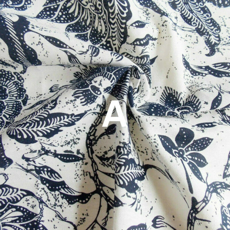 Mantel Disfraz Tradicional Chino Tela Algodón Lino Estampado Cian Por Metros Foto 4 de 4