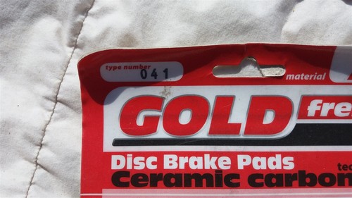 HONDA XRV750 AFRICA TWIN klx650 dr650 xr400 dr250 GOLD FREN HH FRONT BRAKE PADS - Picture 2 of 3