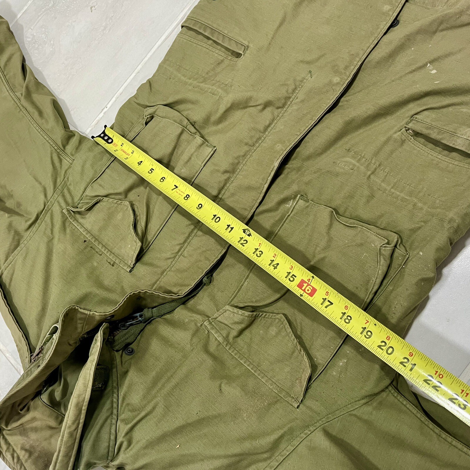 VTG ALPHA INDUSTRIES M65 FIELD JACKET Small Short OG107 Cold Weather