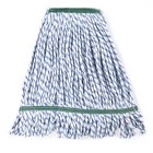 Finish Mop Heads Refill Cut end Residential and Commercial Blue & White