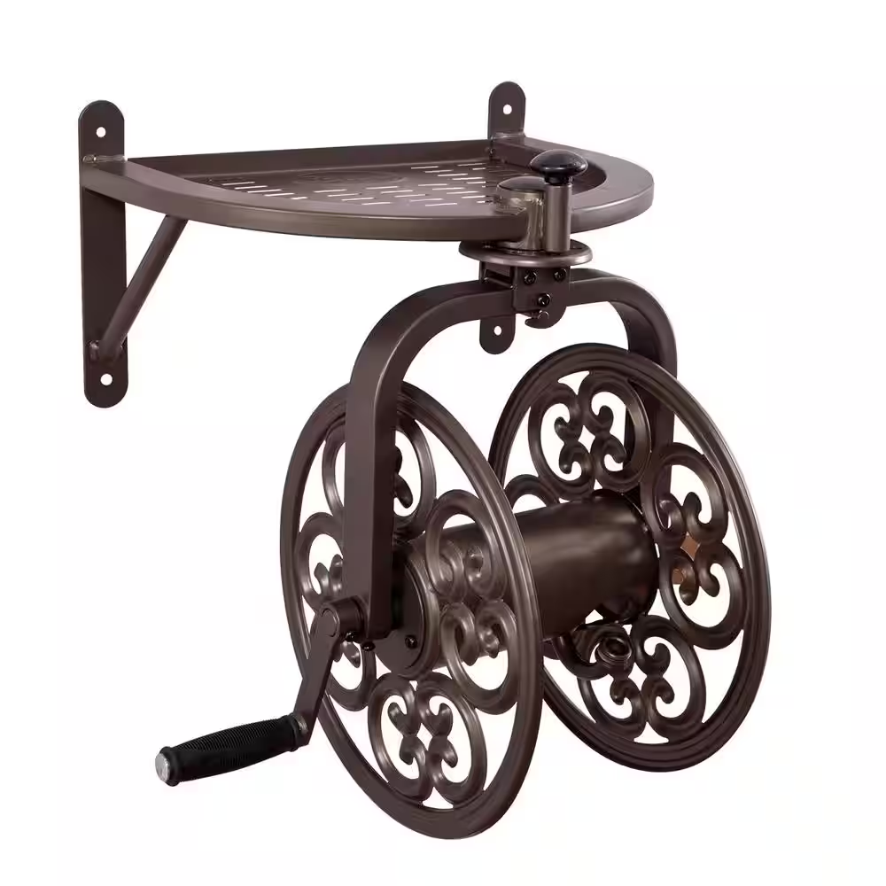 Liberty Garden Navigator Hose Reel Holder Rotating Wall Mount