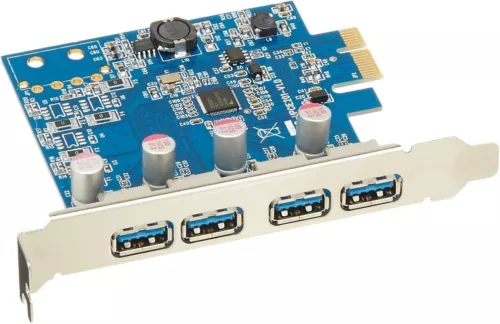 VisionTek - 4 Port USB 3.0 x1 PCIe Internal Card - 900870