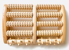 Foot Massager Roller Feet Relax Wooden Bamboo Pain Stress Leg Ancient Asian