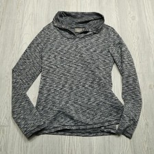 Athleta Costal Fleece Space Dye Funnel Neck Sweatshirt Top Sweater Size Medium