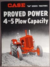 1949 J.I. Case LA Series Tractors Catalog Brochure Original B4-80