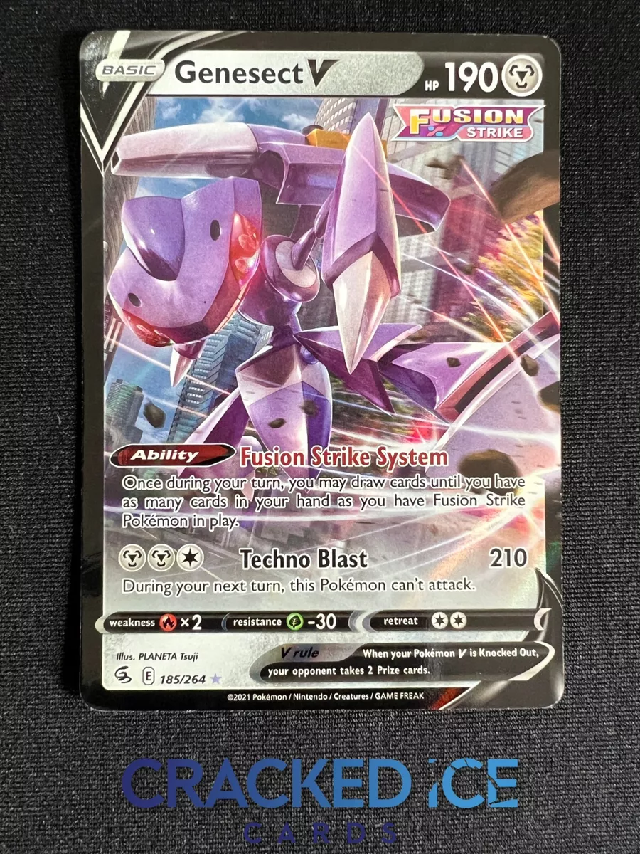 Genesect V 185/264 Fusion Strike Ultra Rare Holo Pokemon Card NM-M