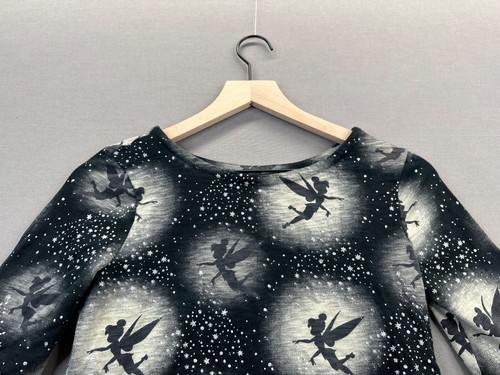 Gap Kids Black T-Shirt Tinkerbell Long Sleeve Round Neck Size XXL - Picture 3 of 11