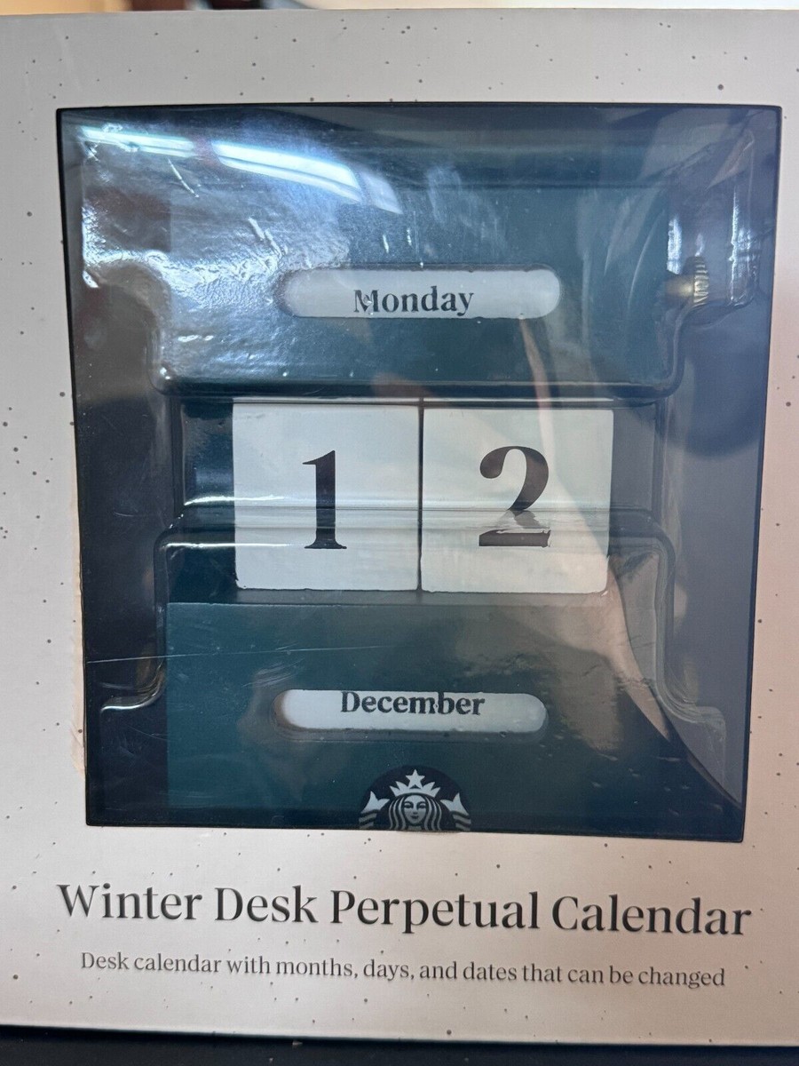Starbucks Korea 22 Winter Desk Perpetual Calendar 2022 Winter