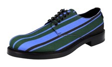 PRADA Canvas RUNWAY Derby Dress Shoes TRIANGOLO - 2EG399 Blue -  US 12 EU 45