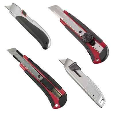 Cuttermesser Sicherheits Cutter Paket Messer Kartonmesser aus Metall Tector