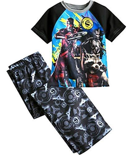 Juego de Pijama Guardianes de la Galaxia Star-Lord, Groot y Rocket, Talla 4