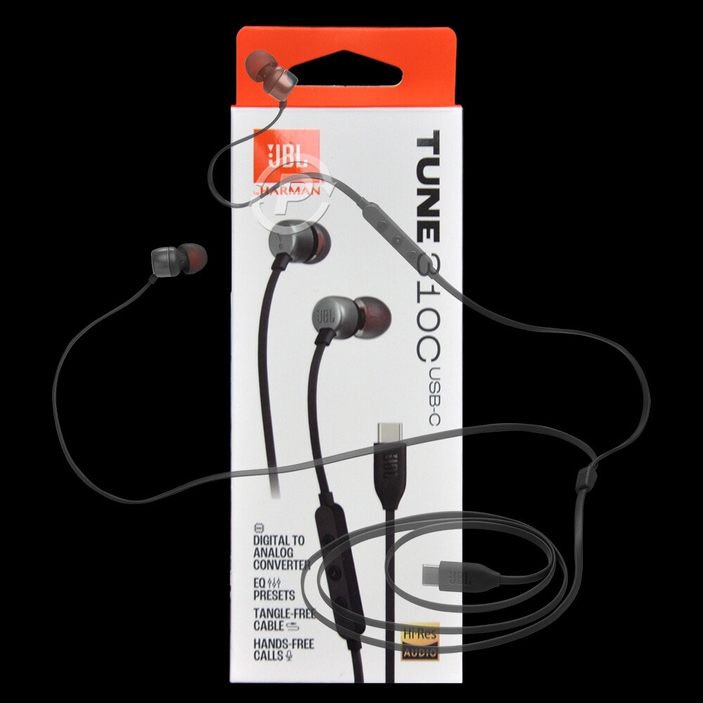 Genuine JBL Tune 310C USB-C Hi-Res In-Ear Wired Headphones Type-C