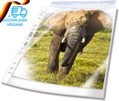 Durable Prospekthülle A4 Extra Breit, 240X310 Mm, 90My, Transparent, 50 Stück, 9