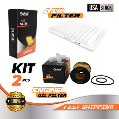 Engine Oil & Air Filter Set for TOYOTA COROLLA 2009 - 2018 L4 1.8L L S LE Sedan