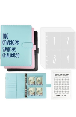100 Envelope Challenge Budget Planner, libro sfida risparmio di denaro $5.050
