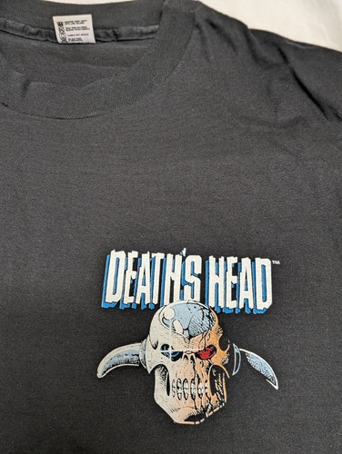 TOP ZUSTAND NO WASH VINTAGE 1992 MARVEL DEATHS HEAD T-Shirt L SINGLE - Bild 4 von 8