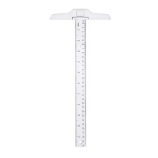 Junior T-Square Plastic Transparent T-Ruler 30cm/ 12 Inch for Drafting & Art ...