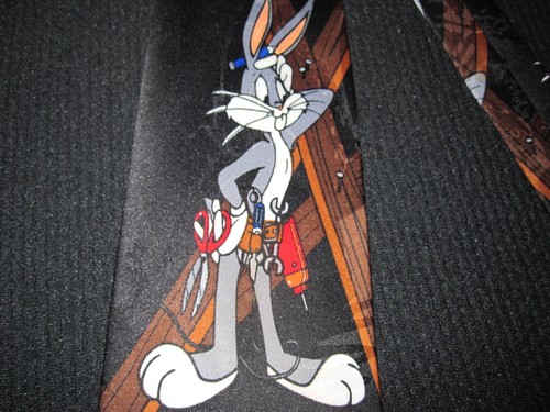 Looney Tunes Mania Tie Bugs Bunny Daffy Duck Tazmanian Devil tools ~ 5004 - Picture 2 of 7
