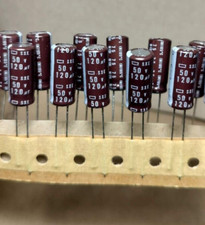 20x NCC 50v120uf Radial Electrolytic Capacitors 120uF 50v /Replacing 35v 25v 16v