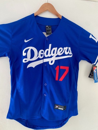 Men’s #17 Shohei Ohtani Los Angeles Dodgers Blue Jersey – MLB, Size Small, Brand New With Tags