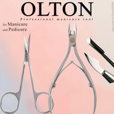 OLTON Professional Manicure Tool Cuticle/NAIL  - Nippers/Clippers Pusher - Scrap