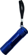 Procamp® Super Bright Mini Torch with Batteries - Small, Light Flashlight 9 LEDs