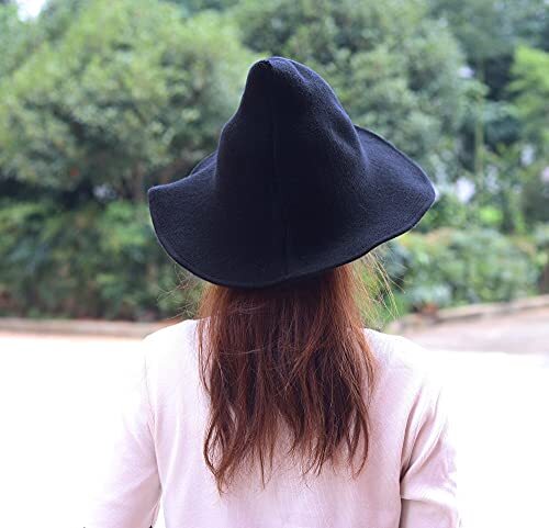 Jybt Women Halloween Witch Hat Wool Knitted Cap For Party Masquerade Cosplay Cos - Picture 5 of 6