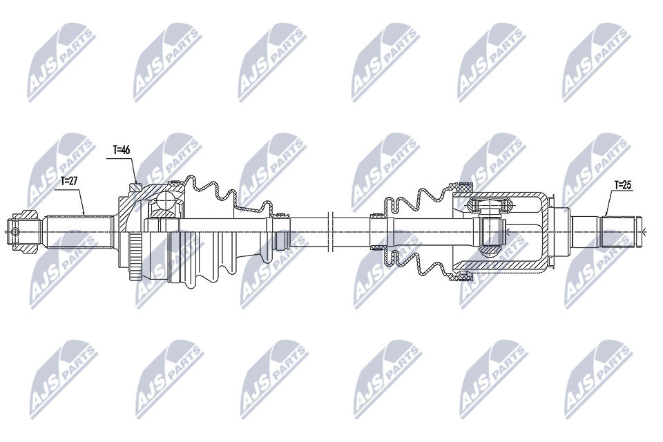 NPW-KA-368 NTY Drive Shaft for KIA