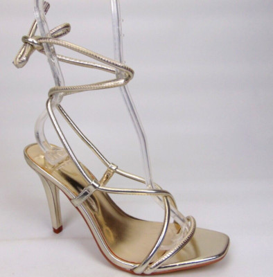 NEW! JLO by Jennifer Lopez Women Rainia Ankle Strap Heels Sandal Size 6.5 Champa
